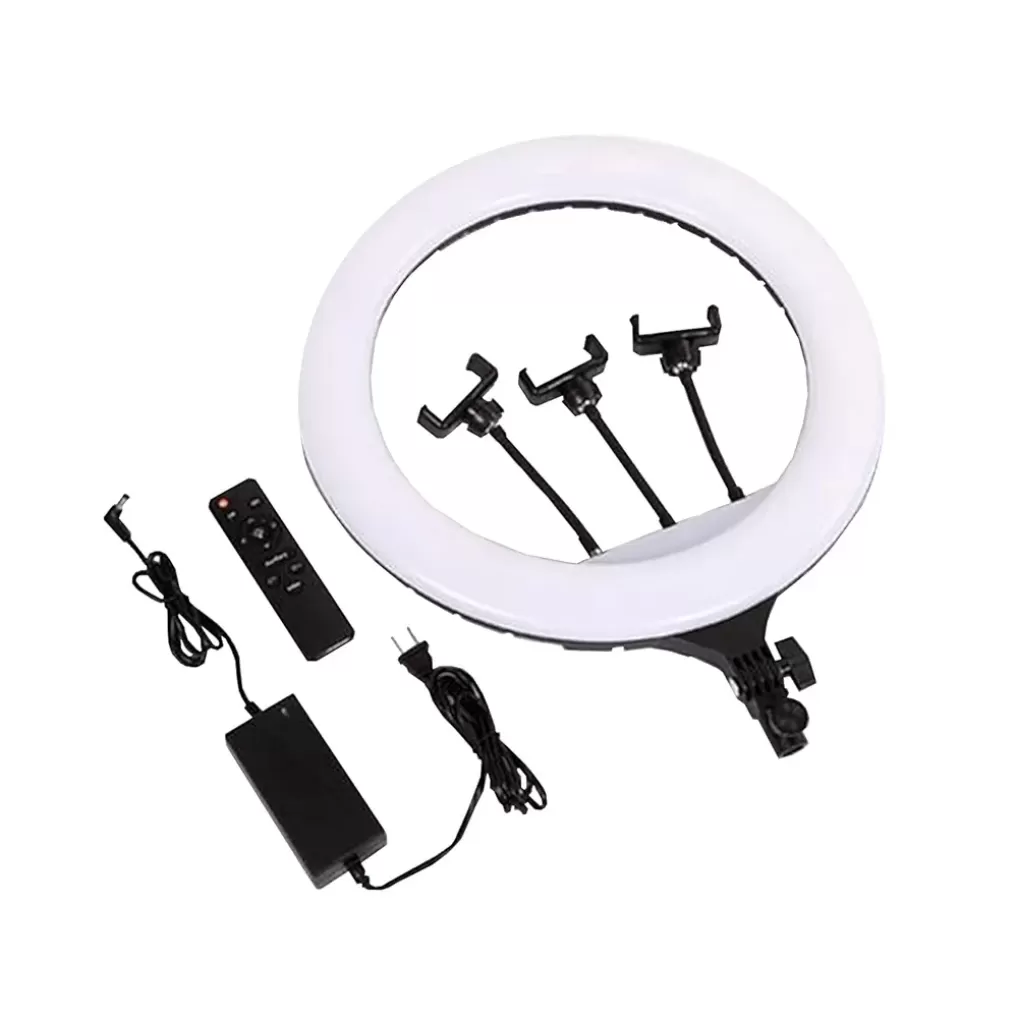 Professional 46 CM (18 inch) Big LED Ring Light with 2 Color Modes Dimmable Lighting | For YouTube | Photo-shoot | Video shoot | Live Stream | Makeup & Vlogging | Compatible with iPhone/ Android Phones & Cameras