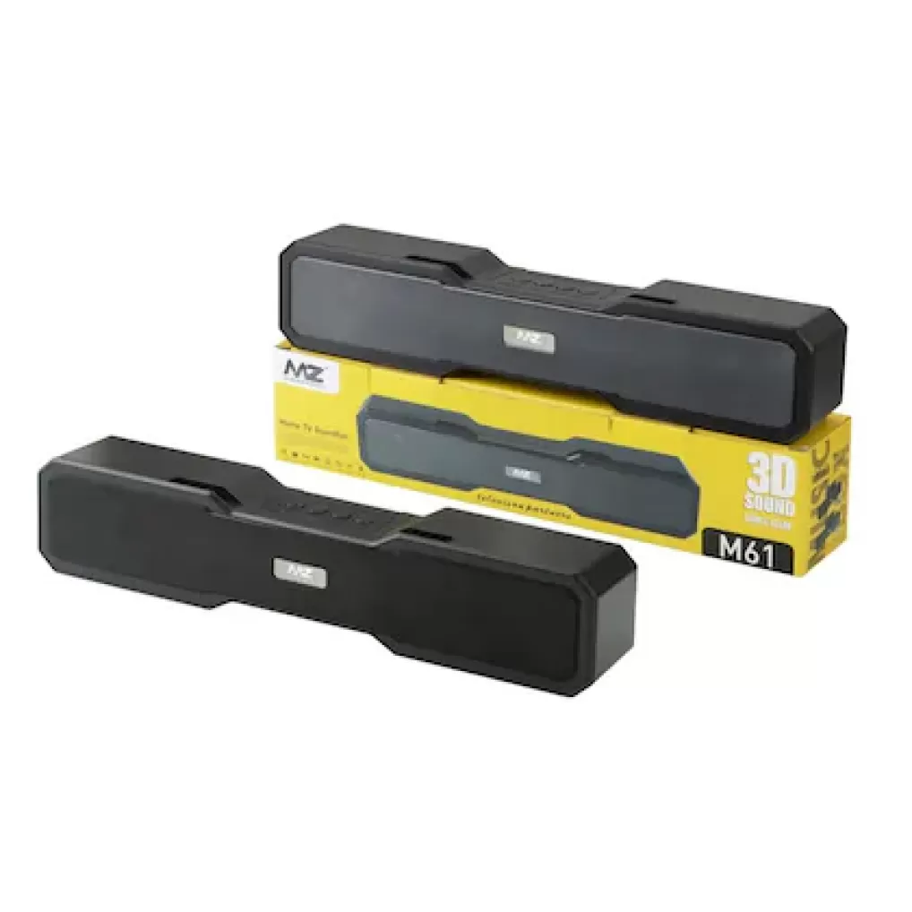 MZ  M61 Bluetooth Speaker with Powerful Bass, Wireless Portable Speaker with Phone/Tablet Holder, Hands-Free Calling, Long Battery Life & Sleek Design