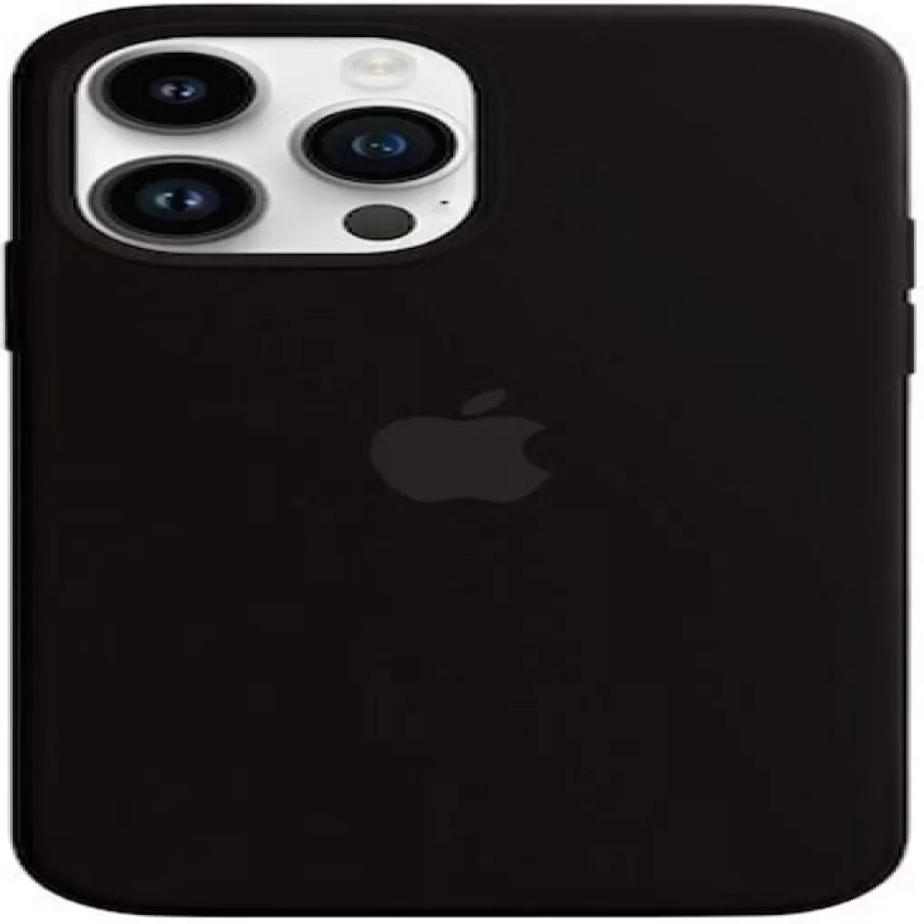 Apple I PHONE 15 PRO   Basic Silicone Case Matte Finish with Fabric Inner Lining