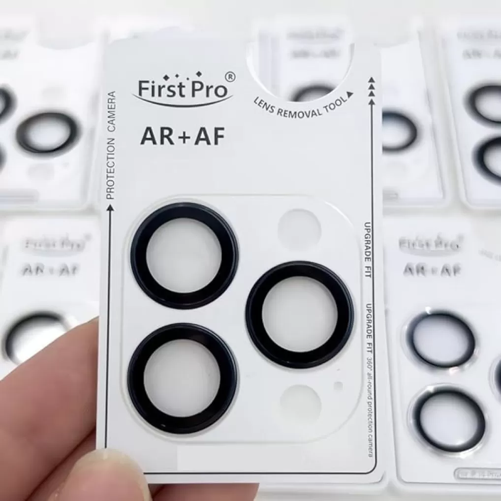 CASENED Tempered Glass Camera Lens Protector for iPhone 14 Pro/iPhone 14 Pro Max - 9H Premium Camera Ring Protection With AR+AF Technology (Black)