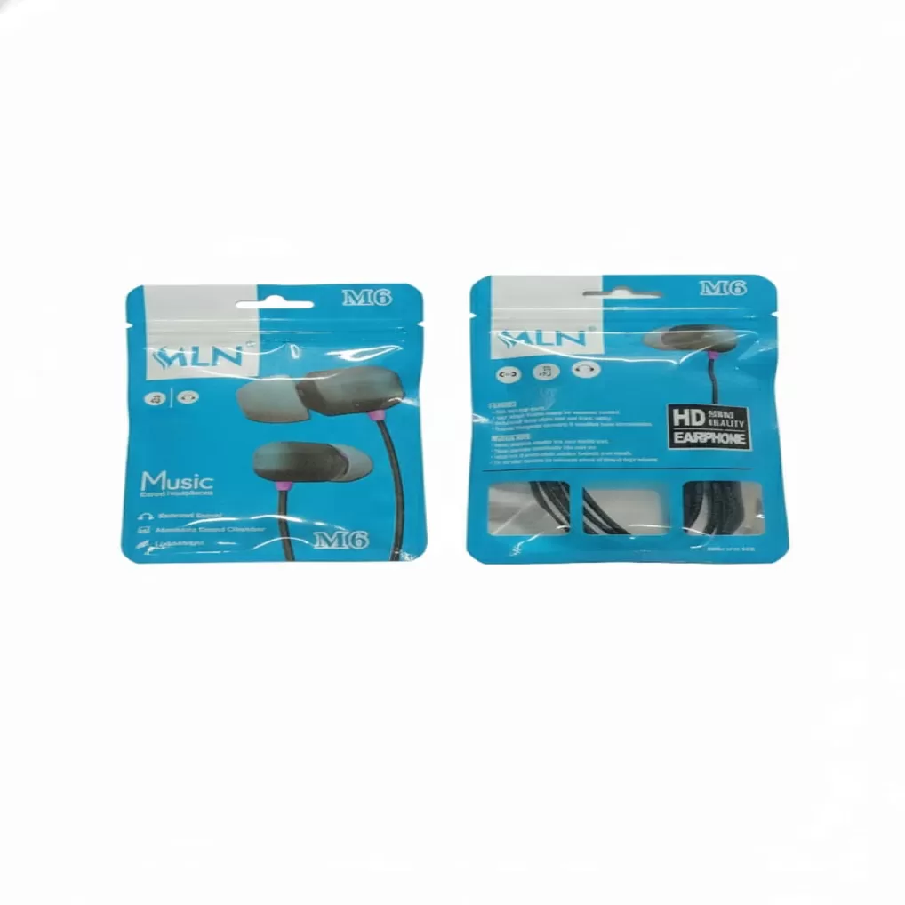 MLN M6 HD Series In-Ear Wired Headphones - Deep Bass & Clear Sound